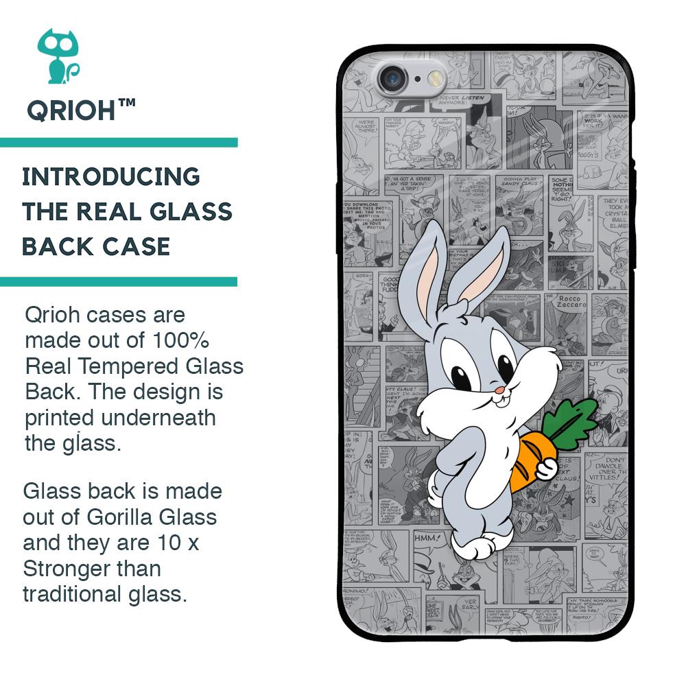 Cute Baby Bunny Glass Case for iPhone 6S