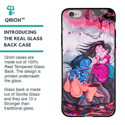 Radha Krishna Art Glass Case for iPhone 6S