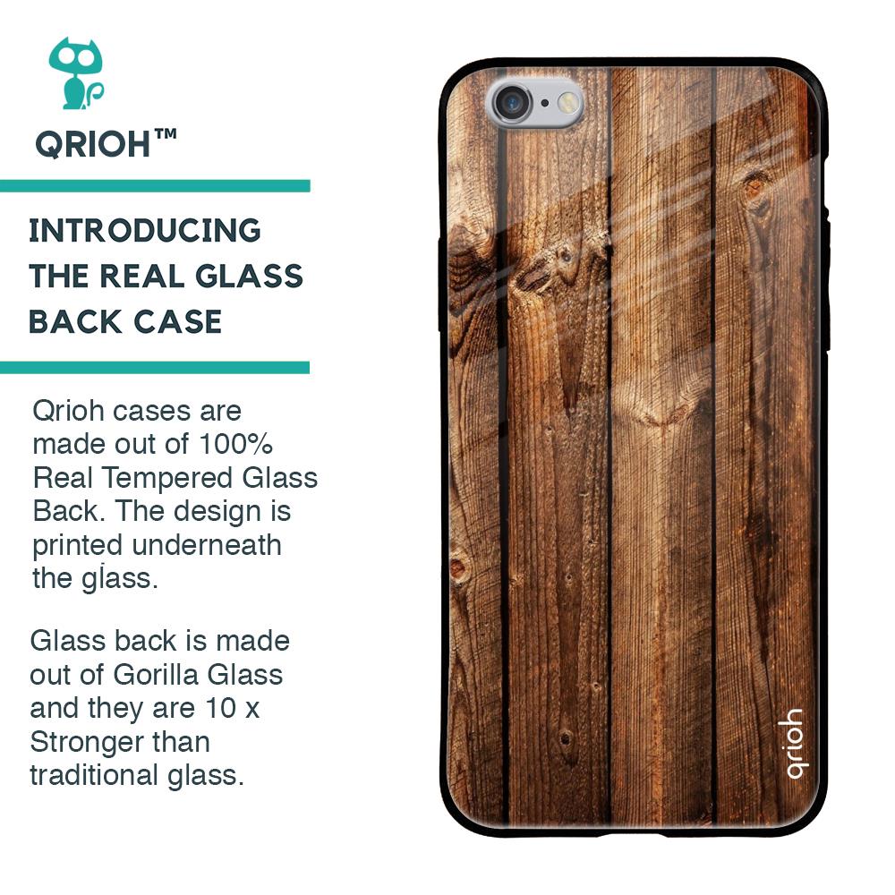 Timber Printed Glass case for iPhone 6S