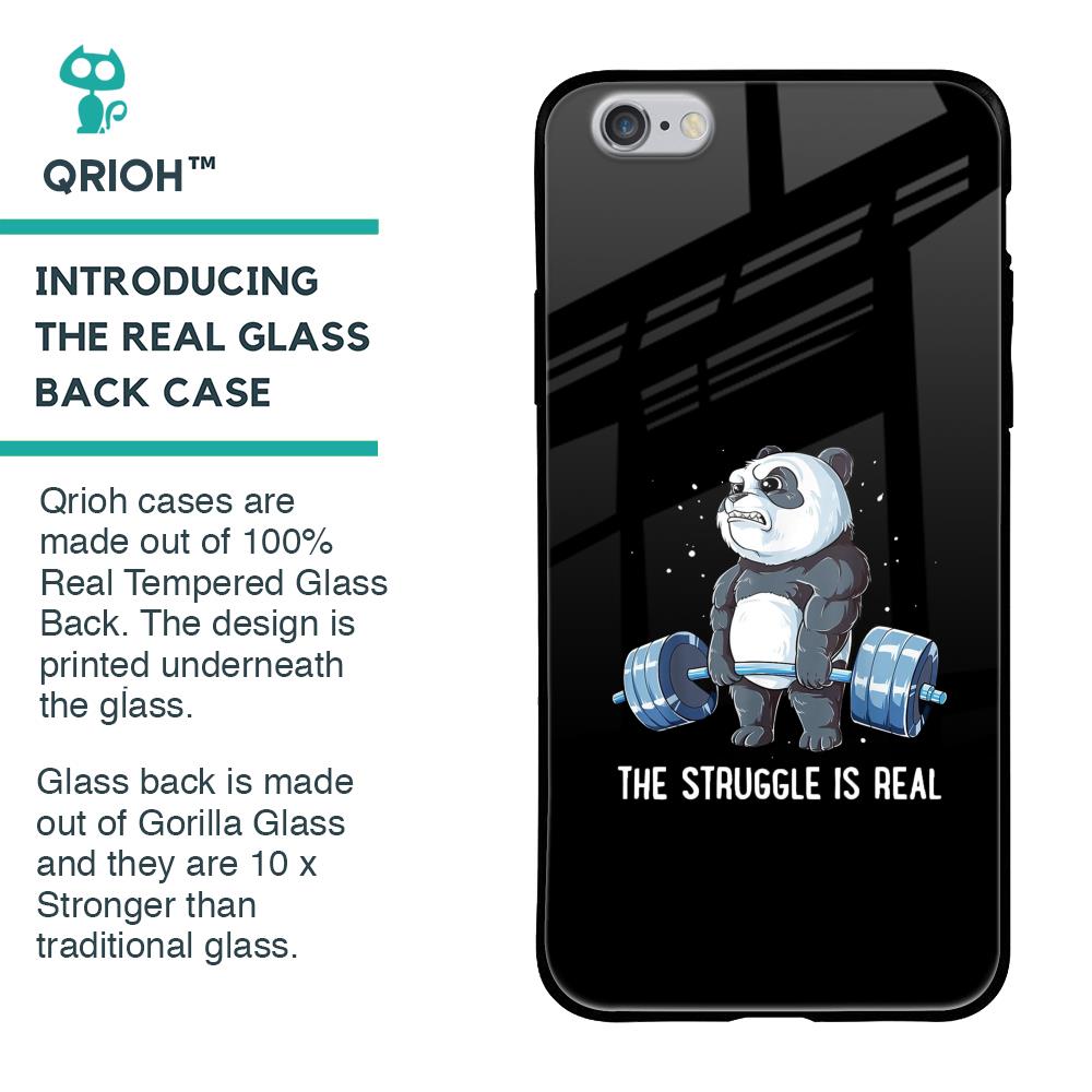 Real Struggle Glass Case for iPhone 6S