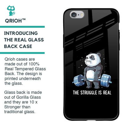Real Struggle Glass Case for iPhone 6S