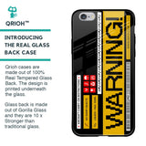 Aircraft Warning Glass Case for iPhone 6S