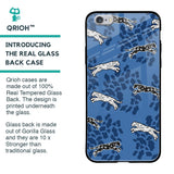 Blue Cheetah Glass Case for iPhone 6S