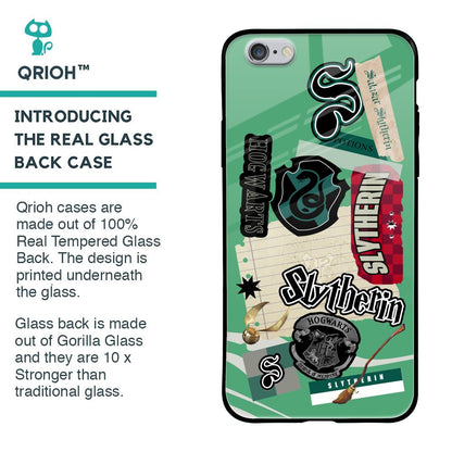 Slytherin Glass Case for iPhone 6S
