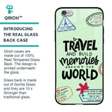 Travel Stamps Glass Case for iPhone 6S