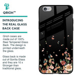 Floating Floral Print Glass Case for iPhone 6S