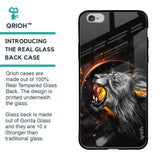 Aggressive Lion Glass Case for iPhone 6S