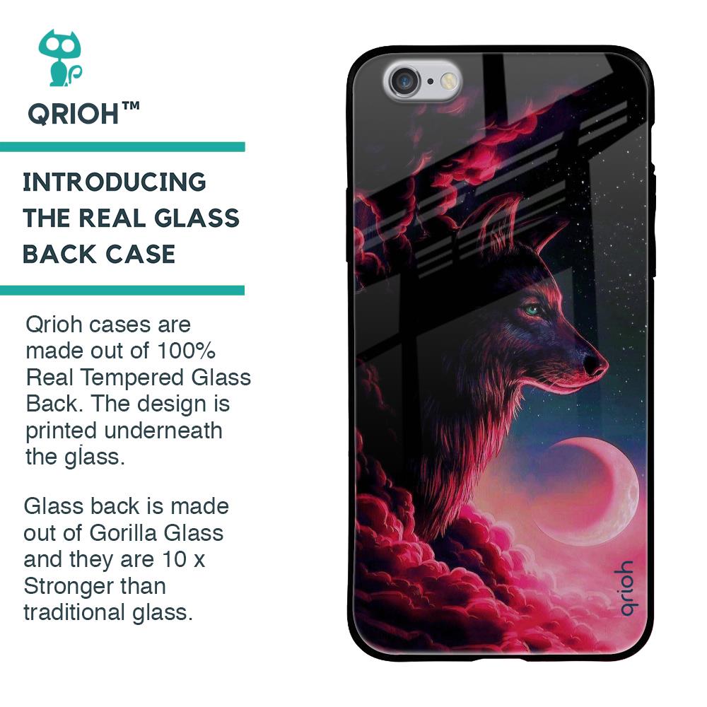 Moon Wolf Glass Case for iPhone 6S