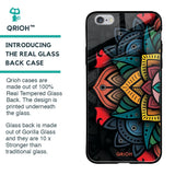 Retro Gorgeous Flower Glass Case for iPhone 6S