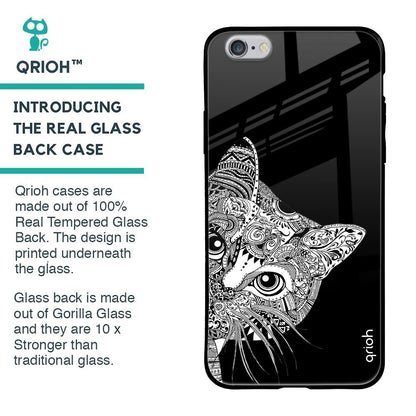 Kitten Mandala Glass Case for iPhone 6S