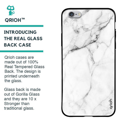 Modern White Marble Glass case for iPhone 6S