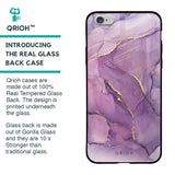 Purple Gold Marble Glass Case for iPhone 6S