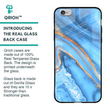 Vibrant Blue Marble Glass Case for iPhone 6S