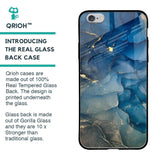Blue Cool Marble Glass Case for iPhone 6S