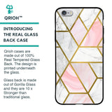 Geometrical Marble Glass Case for iPhone 6S