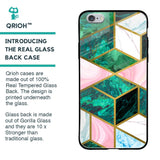 Seamless Green Marble Glass Case for iPhone 6S