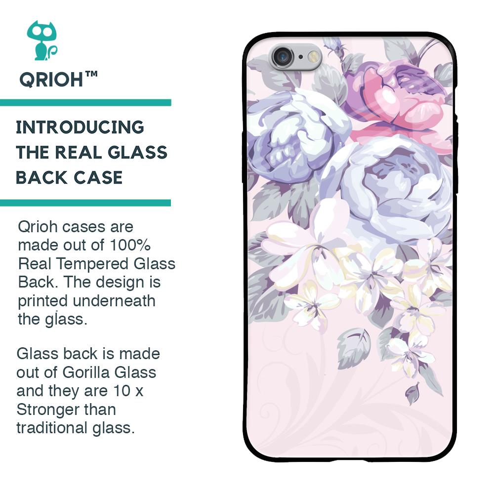 Elegant Floral Glass case for iPhone 6S