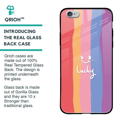 Lucky Abstract Glass Case for iPhone 6S