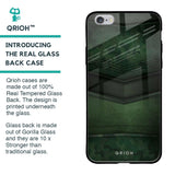 Green Leather Glass Case for iPhone 6S