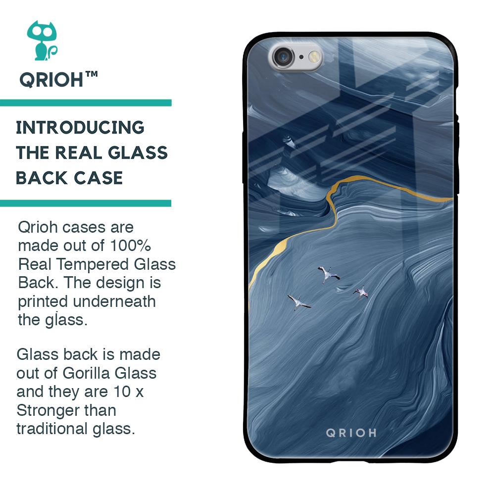 Deep Ocean Marble Glass Case for iPhone 6S