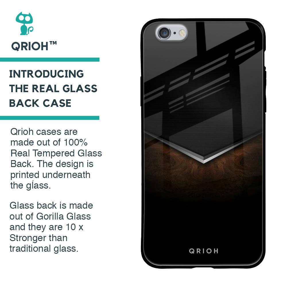 Dark Walnut Glass Case for iPhone 6S