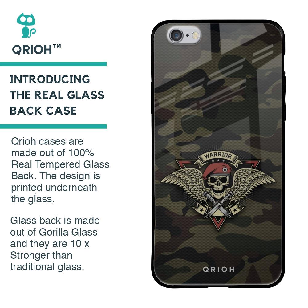 Army Warrior Glass Case for iPhone 6S