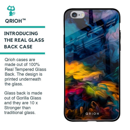Multicolor Oil Painting Glass Case for iPhone 6S
