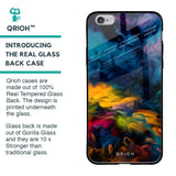 Multicolor Oil Painting Glass Case for iPhone 6S