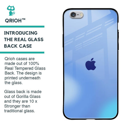 Vibrant Blue Texture Glass Case for iPhone 6S