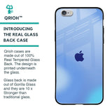 Vibrant Blue Texture Glass Case for iPhone 6S