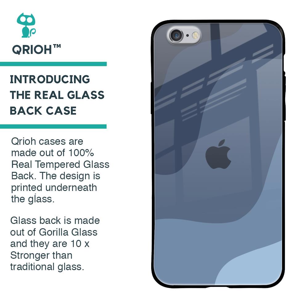 Navy Blue Ombre Glass Case for iPhone 6S