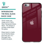 Classic Burgundy Glass Case for iPhone 6S