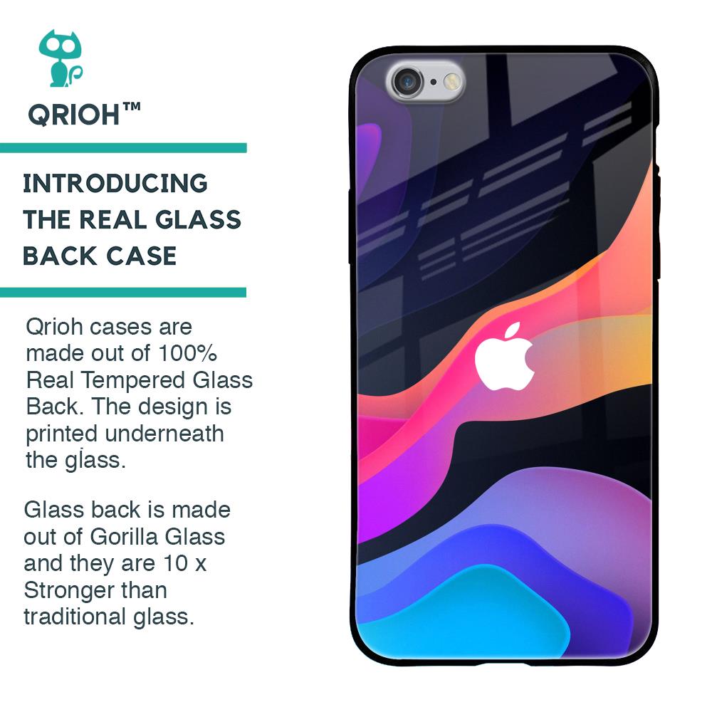 Colorful Fluid Glass Case for iPhone 6S
