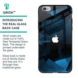 Polygonal Blue Box Glass Case For iPhone 6S