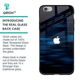 Blue Rough Abstract Glass Case for iPhone 6S