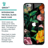 Flowers & Butterfly Glass Case for iPhone 6S
