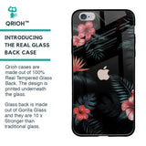 Tropical Art Flower Glass Case for iPhone 6S