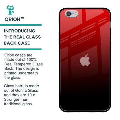 Maroon Faded Glass Case for iPhone 6S