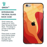 Magma Color Pattern Glass Case for iPhone 6S