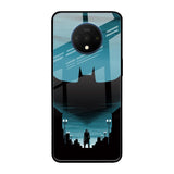 Cyan Bat OnePlus 7T Glass Back Cover Online
