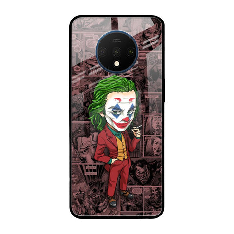 Joker Cartoon OnePlus 7T Glass Back Cover Online