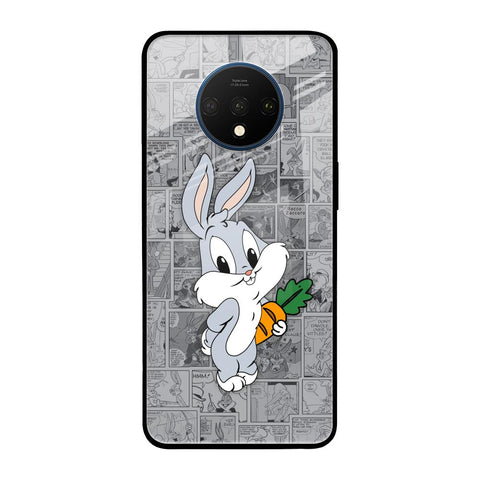 Cute Baby Bunny OnePlus 7T Glass Back Cover Online