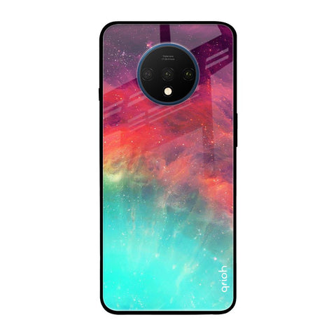 Colorful Aura OnePlus 7T Glass Back Cover Online