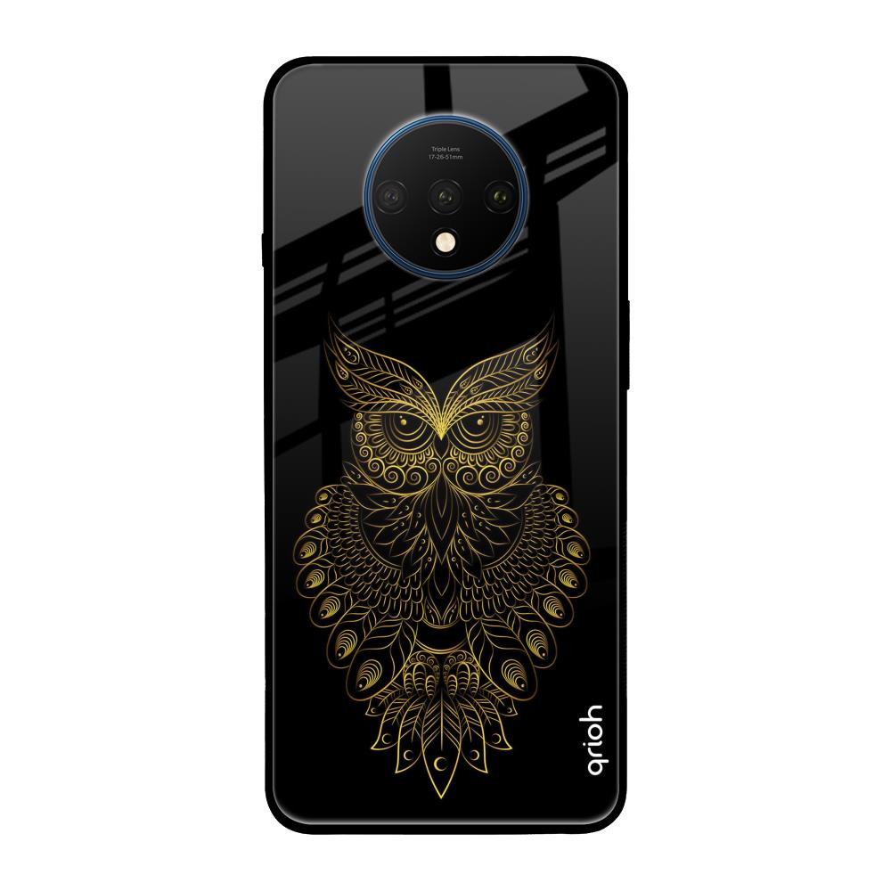 Golden Owl OnePlus 7T Glass Back Cover Online
