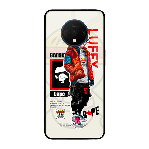 Bape Luffy OnePlus 7T Glass Back Cover Online
