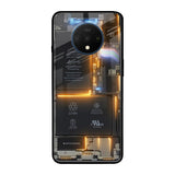 Glow Up Skeleton OnePlus 7T Glass Back Cover Online