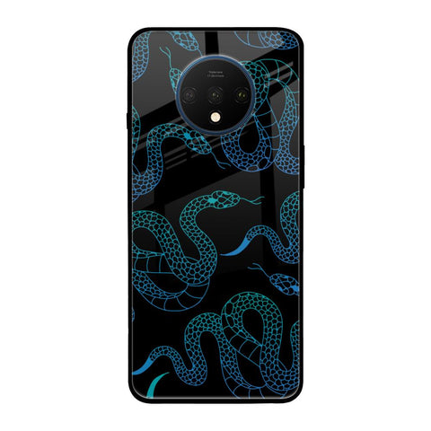 Serpentine OnePlus 7T Glass Back Cover Online