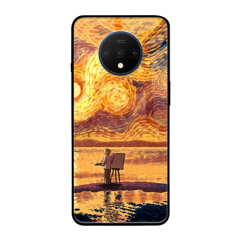 Sunset Vincent OnePlus 7T Glass Back Cover Online