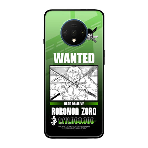 Zoro Wanted OnePlus 7T Glass Back Cover Online