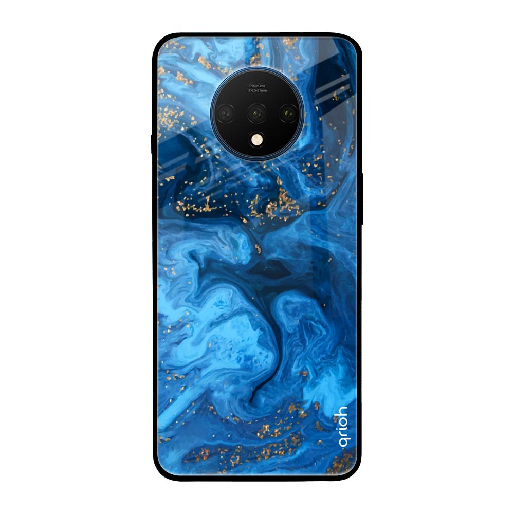 Gold Sprinkle OnePlus 7T Glass Back Cover Online
